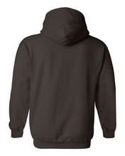 Load image into Gallery viewer, 8oz Brown Hooded Sweater 50/50 Cotton/Poly
