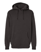 Load image into Gallery viewer, 10oz Black Hooded Sweater 70/30 Cotton/Poly
